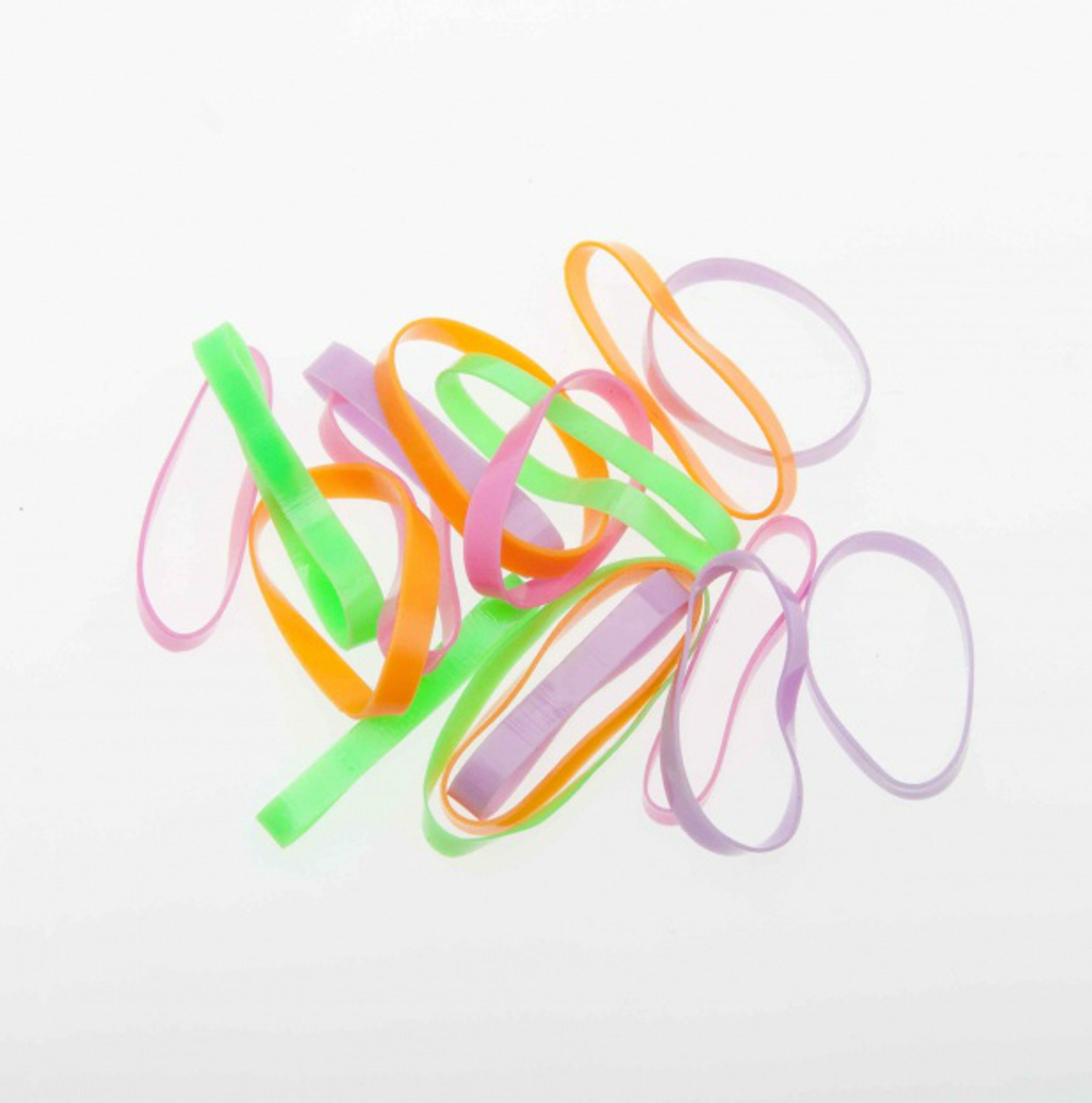 Резинки для волос силиконовые цветные,mini, DEWAL Beauty, 25 шт