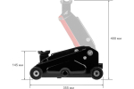 Домкрат подкатной 2,5т h400 STARTUL AUTO (ST8014-07)