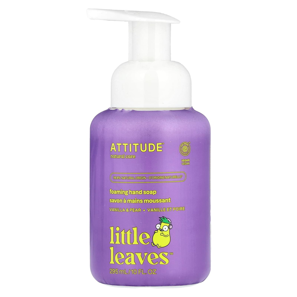 ATTITUDE, Little Leaves™, пенящееся мыло для рук, ваниль и груша, 295 мл (10 жидк. унций)