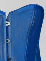 Корсет атласный на шнуровке сзади и застежкой спереди