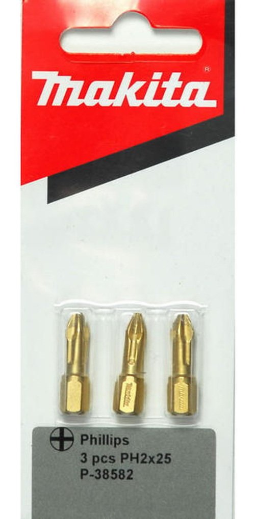 Бита MAKITA Ph2 25мм, алмаз (38582)