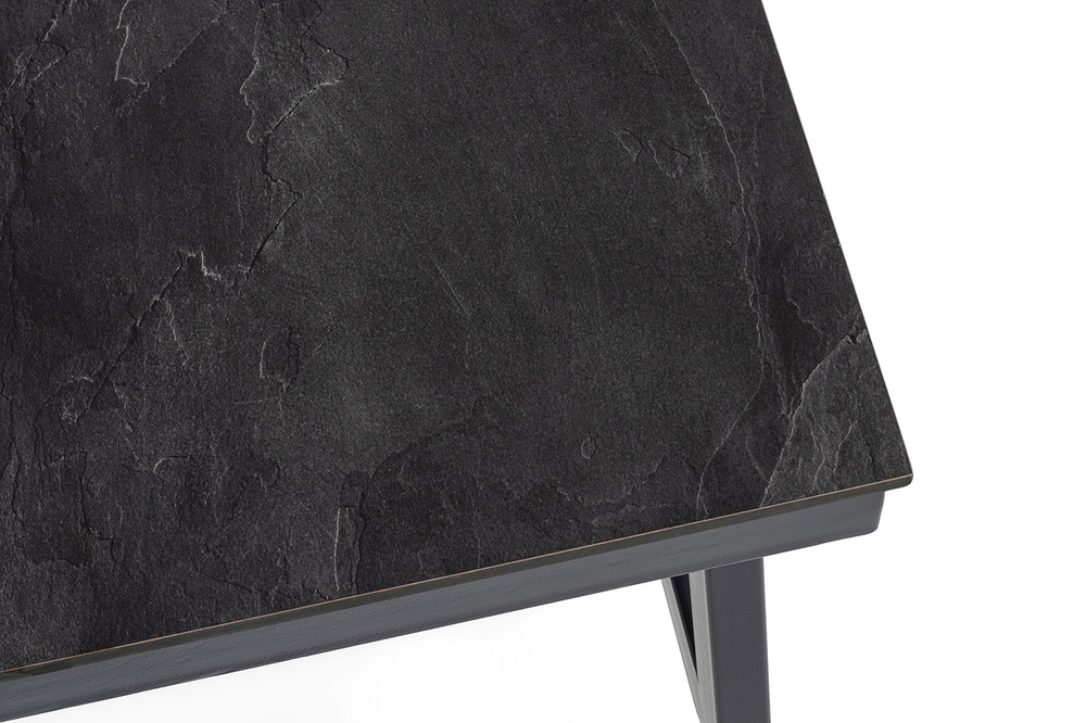 "Рио" стол из HPL 130х90см, цвет столешницы "серый гранит"