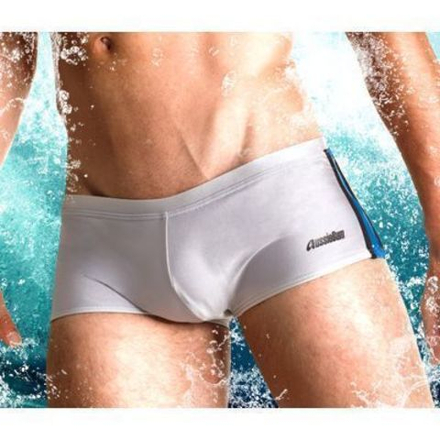 Мужские плавки серебристые Aussiebum Squad Silver