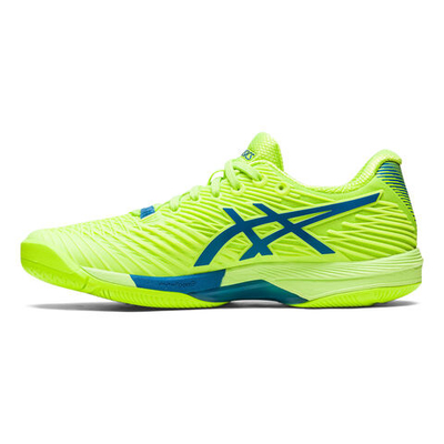 Женские теннисные кроссовки ASICS Solution Speed FF 2 All Court Shoe Women - Neon Green, Blue