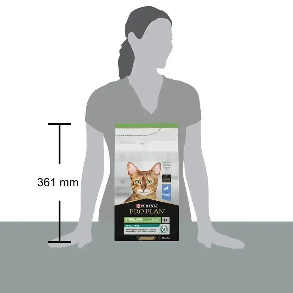 Pro plan cat adult sterilised сухой корм для стерилизованных кошек с кроликом - 1,5 кг