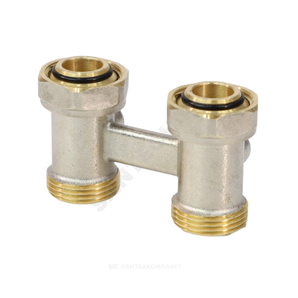 Узел нижнего подключения Ду 20 Ру10 3/4"x3/4" под евроконус двухтр прямой Aquasfera 5012-01