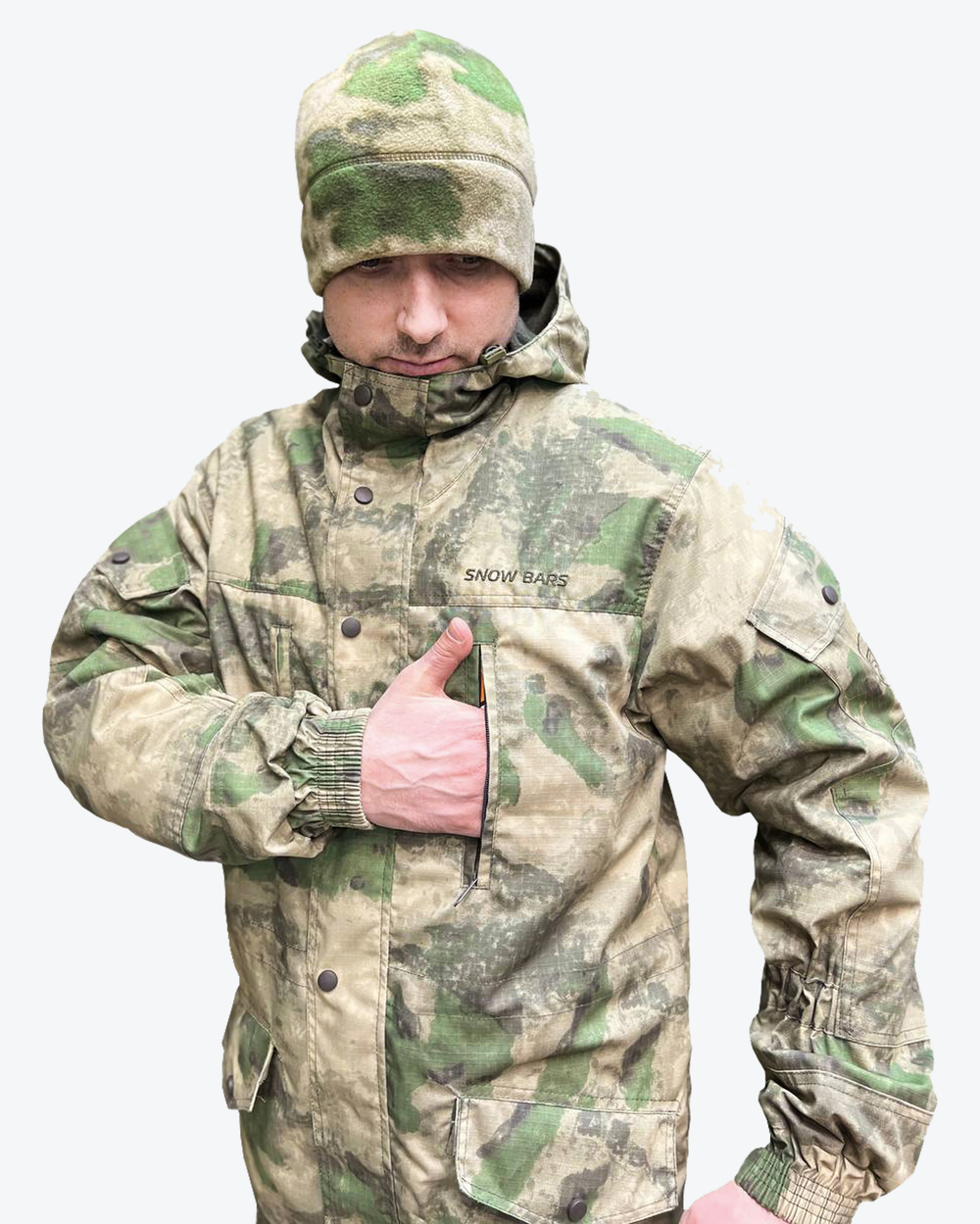 Костюм Горка 4 демисезонный на флисе — Лес, Рип-стоп, Snow Bars