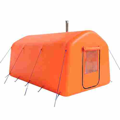 Баня пневмокаркасная 4,8×2,4×2,4 м, из ПВХ, оранжевая