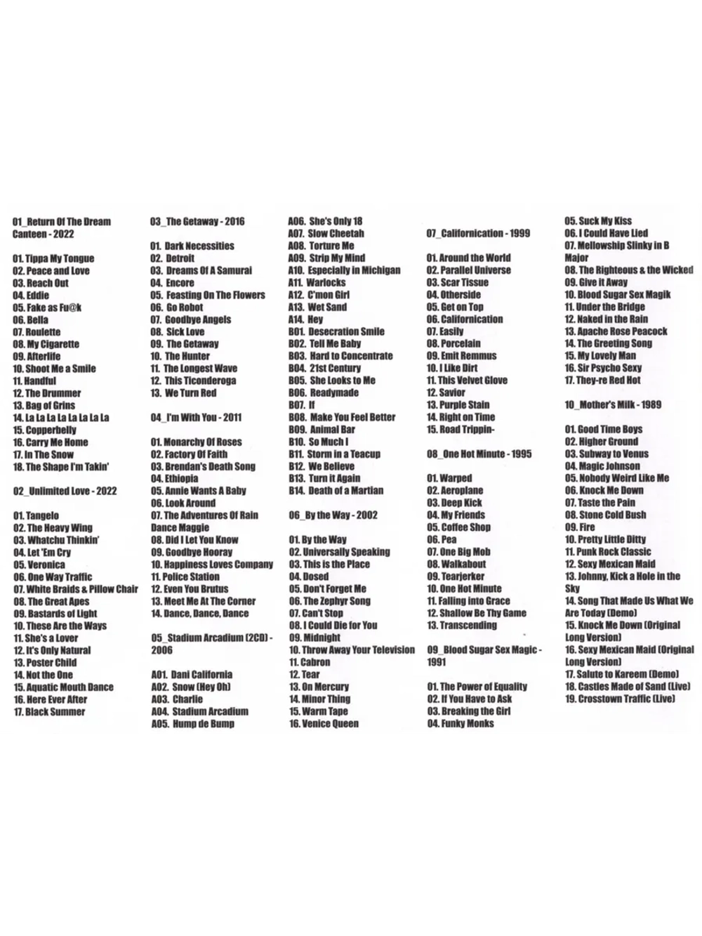 Red Hot Chili Pappers (Диск CD-MP3)