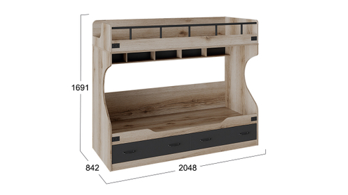 Кровать двухъярусная «Окланд»