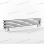 Радиатор WARMMET водяной напольный горизонтальный Luxe 60 HN (W) СЕРЫЙ RAL7040