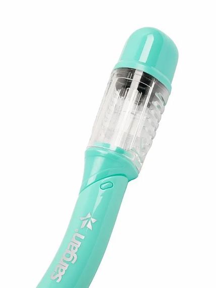 Трубка Sargan Снорклер сухая 2 клапана бирюзовый