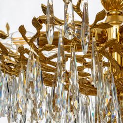 Citilux RITZ CL310262 Люстра хрустальная подвесная Золото