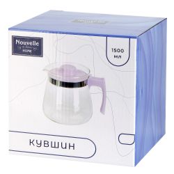 Кувшин с крышкой-фильтром v=1500 мл (индивидуальная упаковка)
