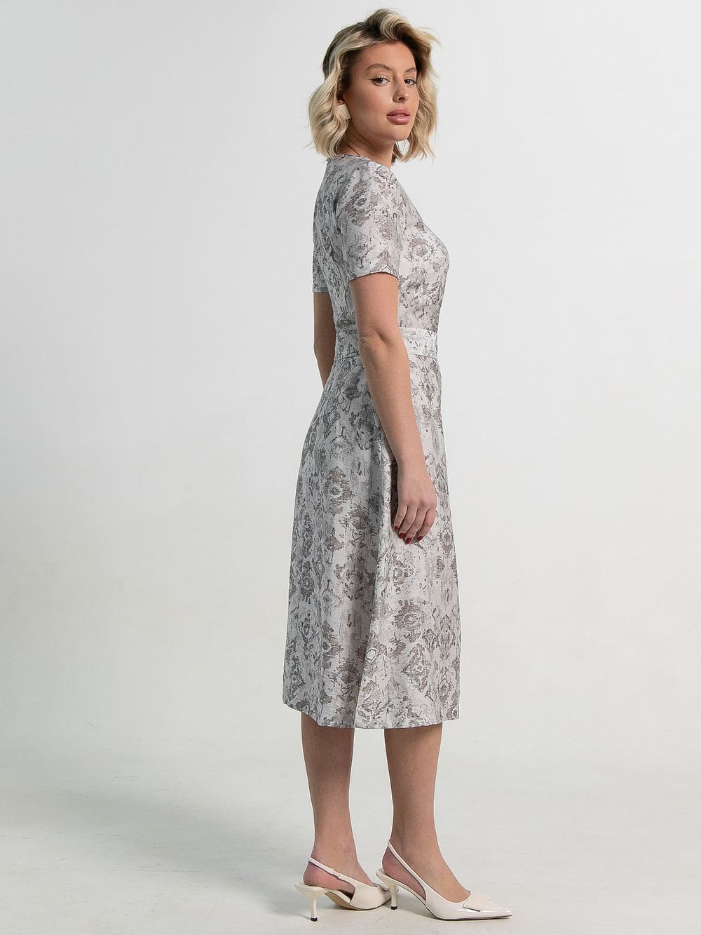 Платье Парижанка (серое) П15116-10М LT Collection