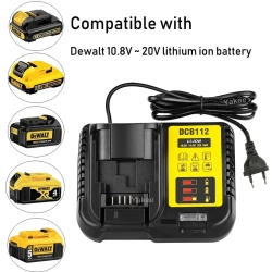DCB112 устройство для заряжать For Dewalt батарея 10.8V 18V