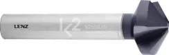 Зенковка 120°, 6,3 мм, HSS-XE с покрытием, трёхгранный хвостовик, LENZ, арт. LZSK-88063 F