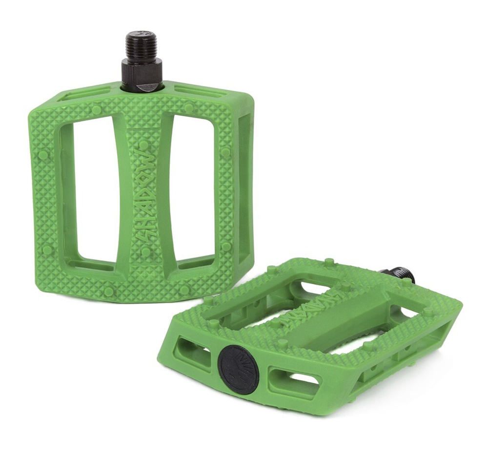 BMX педали Shadow Ravager Plastic Crimson Kelly Green