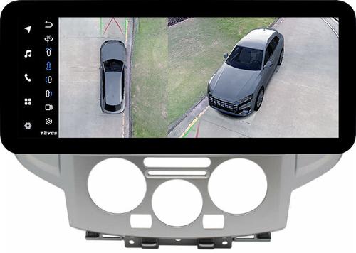 Магнитола для Nissan NV200 2009+ (рамка серебро) - Teyes LUX ONE 360 монитор 12.3" 2K QLED на Android 10, Быстрая, CarPlay, 4G SIM-слот, 4 камеры в комплекте