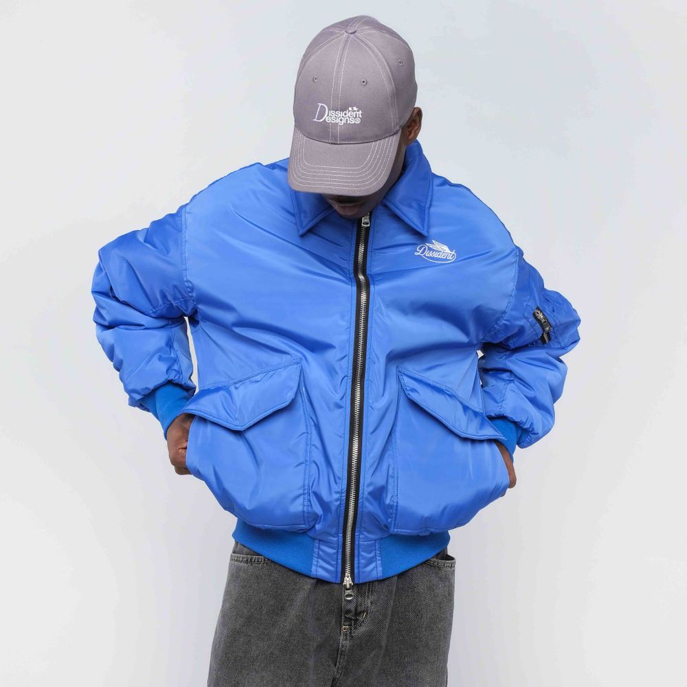 Бомбер Dissident Utopie синий