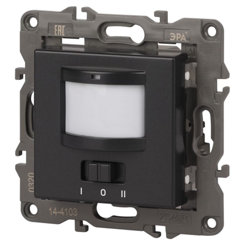 14-4103-05 ЭРА Датчик движения 2-проводной, 180-240В, 200Вт, IP20, Эра Elegance, антрацит