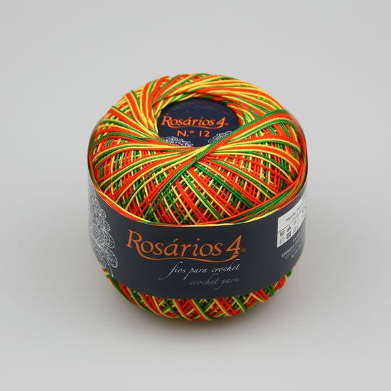 Пряжа ROSARIOS 4 Хлопок мерсеризованный принт № 12 (100% мерсеризованный хлопок)