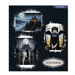 Комплект предметных тетрадей А5 48л., 10 предметов, со справ матер, скрепка, мелов. картон (стандарт), блок офсет, Alingar "Mystical wednesday"