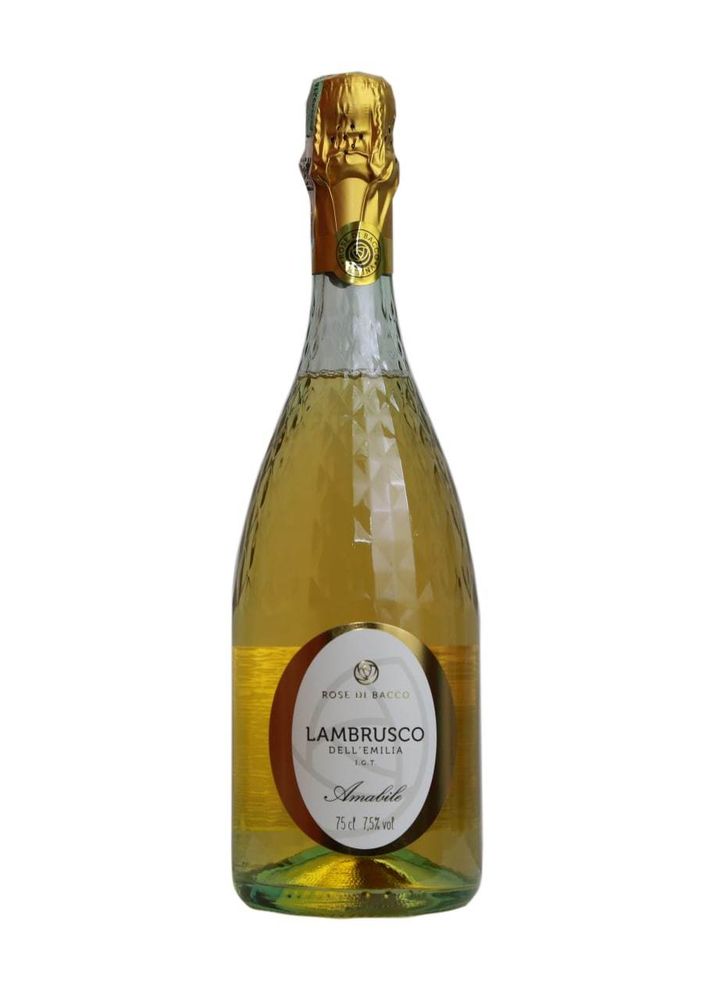Вино игристое Lambrusco Rose Di Bacco Bianco 7.5%