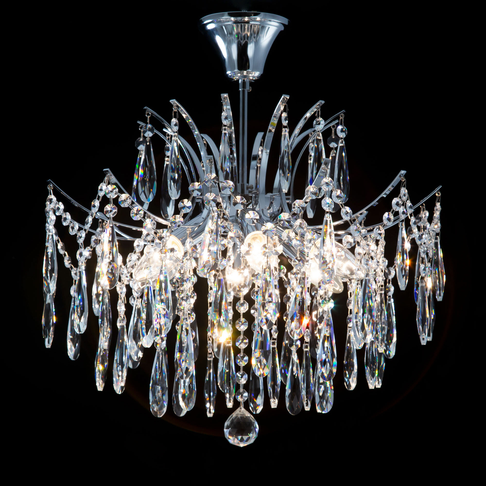 Citilux Селена CL302160 Люстра хрустальная Хром