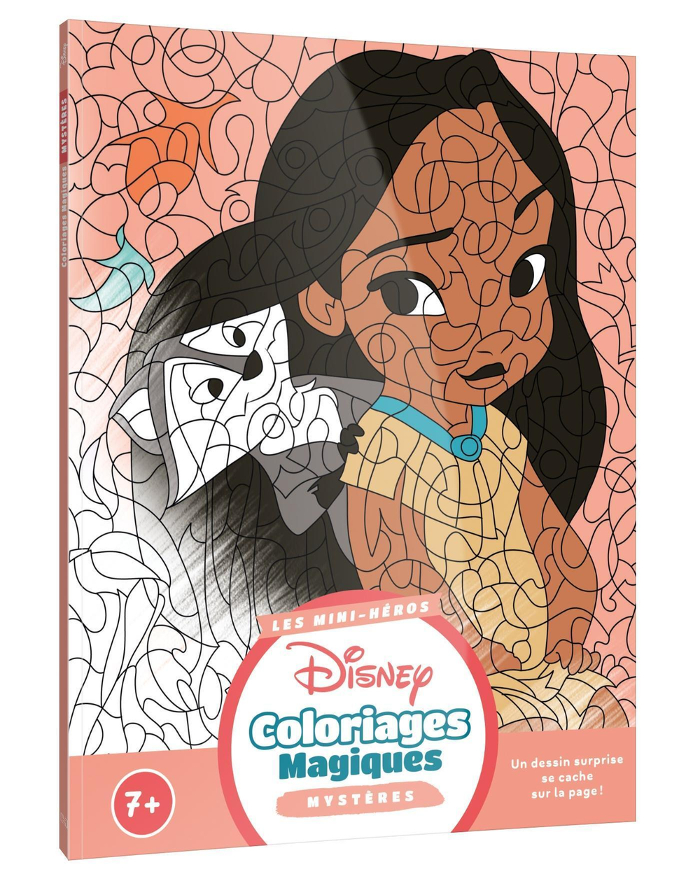 Hachette  раскраска по номерам  DISNEY - Coloriages Magiques - Mystères (7+) - Bébés héros