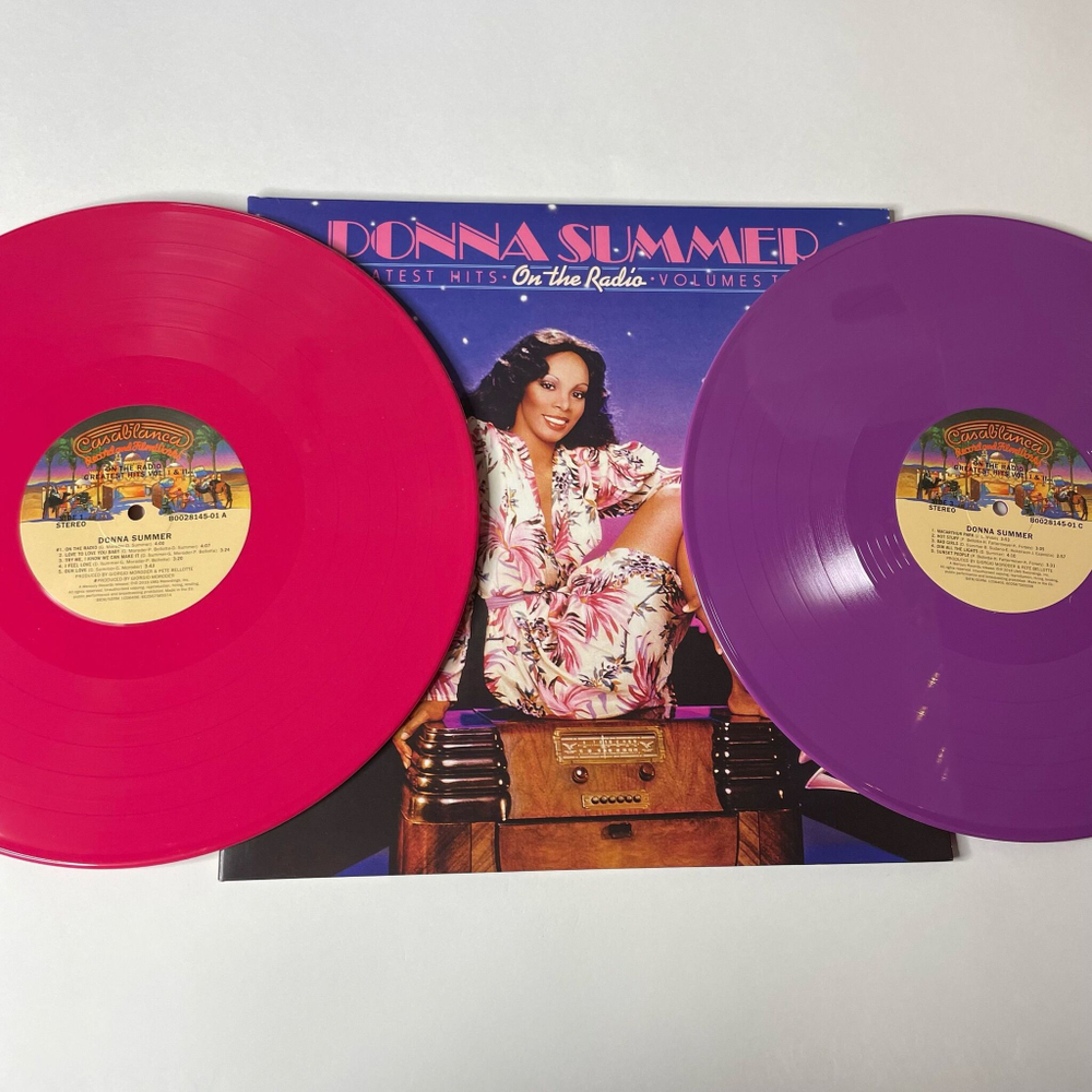 Виниловая пластинка LP Donna Summer On The Radio Greatest Hits Vol. I and II (EU 2018) (Розовый и Фиолетовый Винил)