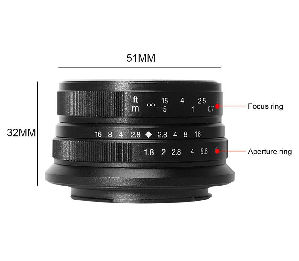 Объектив 7artisans 25mm f/1.8 Canon EF-M