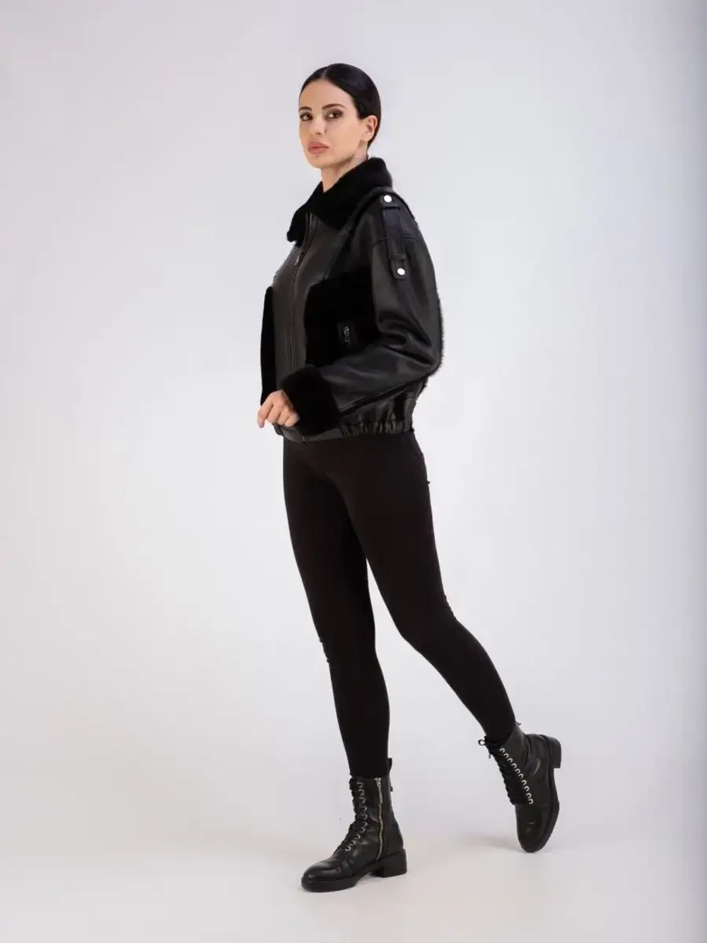 Дубленка женская натуральная зимняя