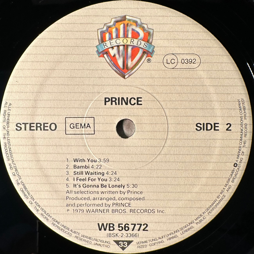 Prince ‎– Prince (Германия)