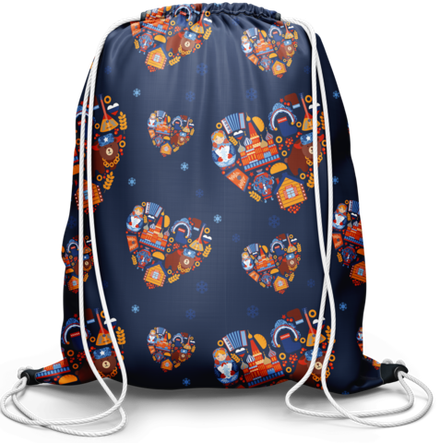 Мешок для обуви Россия (синий)