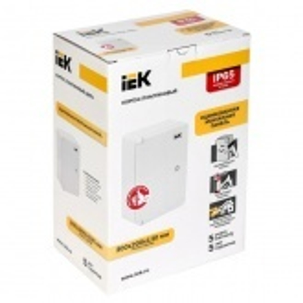 Корпус пластиковый ЩМПп 300х200х130мм серая дверь УХЛ1 IP65 ИЭК MKP93-N-302013-65