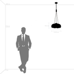 729031 Люстра SFERICO 3х40W E27 ЛАТУНЬ/ПРОЗРАЧНЫЙ