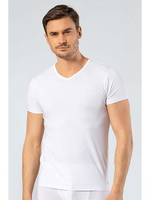 Футболка мужская с V-образным вырезом белый