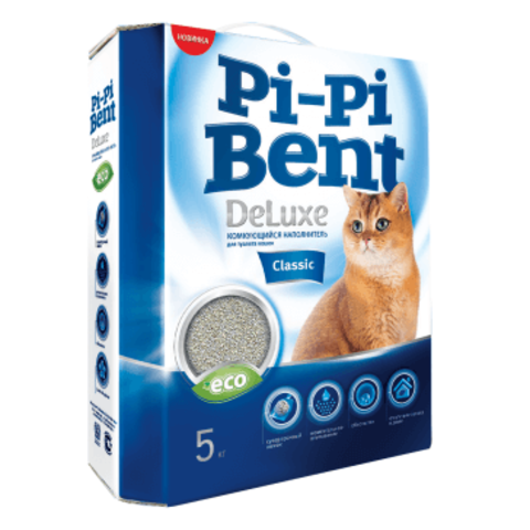 Pi-Pi Bent DeLuxe Classic комкующийся наполнитель для кошек
