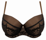 Бюстгальтер на косточках с пуш-ап вкладышами (Размер: 75H) (Цвет: черный)