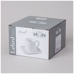 ЧАЙНАЯ ПАРА LEFARD "PEARL" 7,5*10,5*8 СМ 220 МЛ (КОР=24НАБ.)