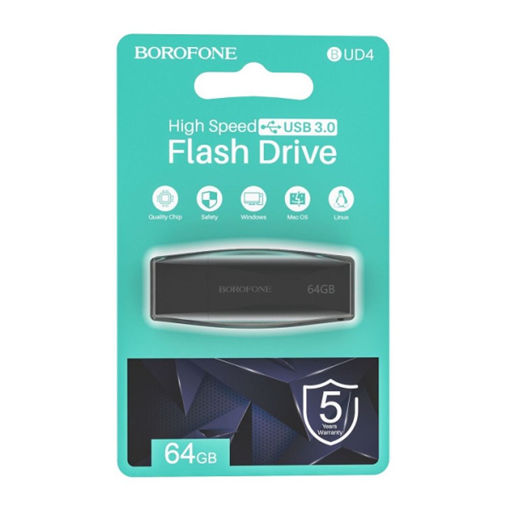 USB карта памяти BOROFONE BUD4 64ГБ USB 3.0