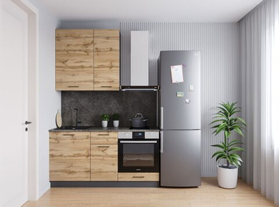 Кухонный гарнитур Крафт 1600 (верх 950 мм) (38мм)