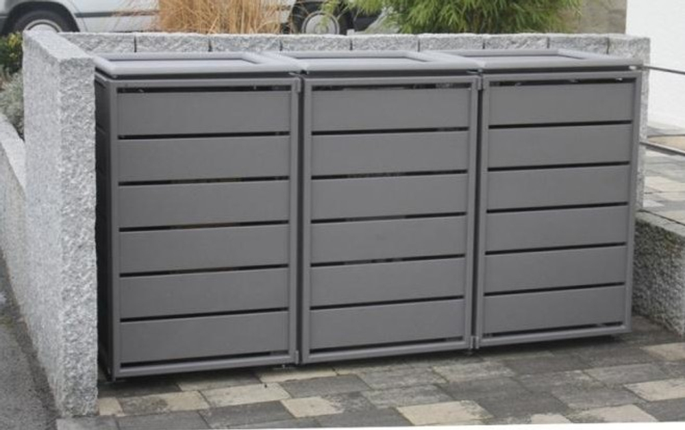 Ограждение для мусорных баков Рига 3 секции