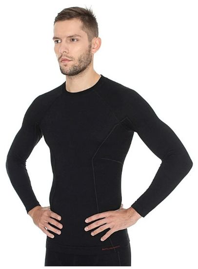 Футболка мужская BRUBECK Active wool LS13020/LS12820