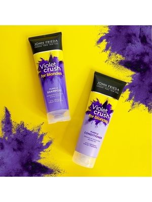 John Frieda VIOLET CRUSH Кондиционер с фиолетовым пигментом для восстановления и поддержания оттенка светлых волос 250 мл