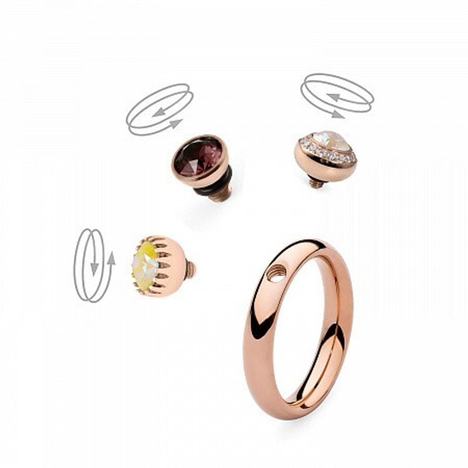 Кольцо - База Qudo Basic small gold 17.8 мм 627055 RG