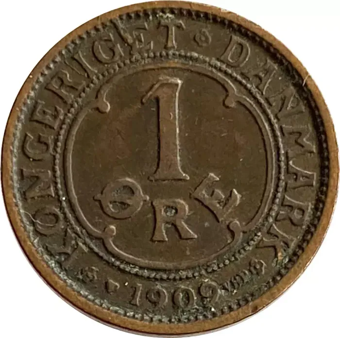 1 эре 1909 Дания