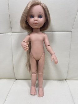 Уценка Кукла для девочки виниловая шарнирная 35см Ева (4820A)