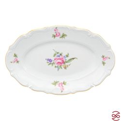 Блюдо овальное плоское 22 см Repast Мейсенский букет